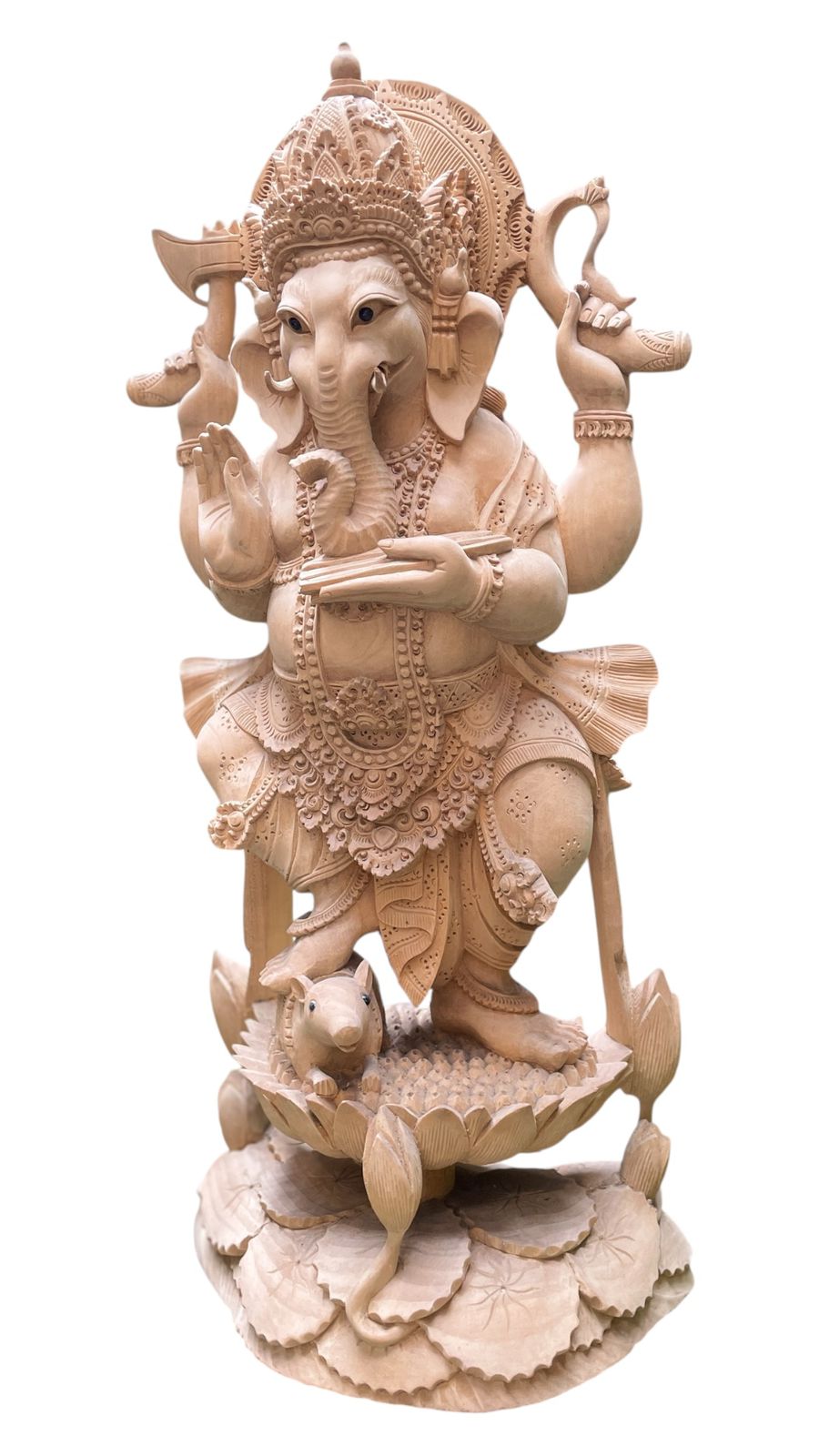 WhatsApp Image 2025-08-14 at 15.45.00 (1) Ganesha Wood Carving Statue,Handcrafted Hindu Elephant God Wall Art, Balinese Ganesh Decor, Spiritual Home Altar Sculpture