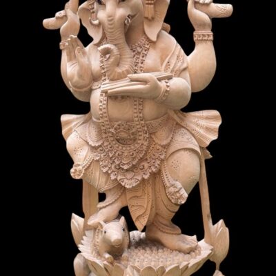 WhatsApp Image 2025-08-14 at 15.45.00 Ganesha Wood Carving Statue,Handcrafted Hindu Elephant God Wall Art, Balinese Ganesh Decor, Spiritual Home Altar Sculpture