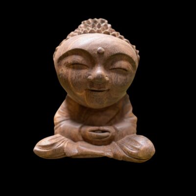 WhatsApp Image 2025-08-14 at 15.45.08 Baby Buddha Wood Carving,Handcrafted Spiritual Decor,Wooden Baby Buddha Statue