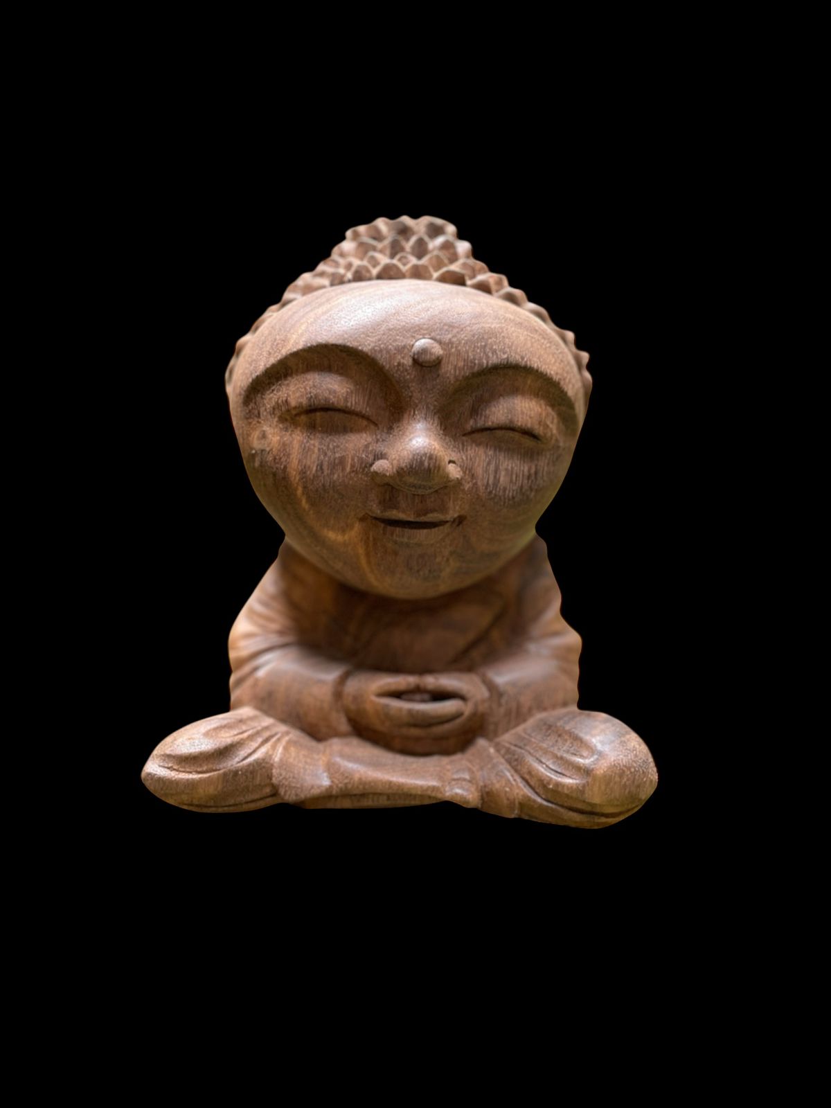 WhatsApp Image 2025-08-14 at 15.45.08 Baby Buddha Wood Carving,Handcrafted Spiritual Decor,Wooden Baby Buddha Statue