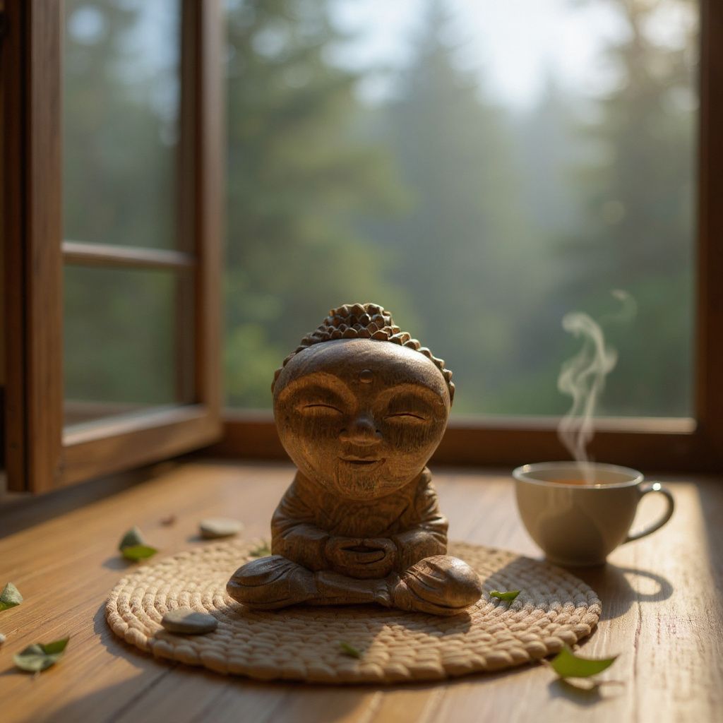 WhatsApp Image 2025-08-14 at 15.45.12 Baby Buddha Wood Carving,Handcrafted Spiritual Decor,Wooden Baby Buddha Statue