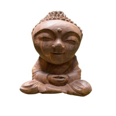 WhatsApp Image 2025-08-14 at 15.45.13 (1) Baby Buddha Wood Carving,Handcrafted Spiritual Decor,Wooden Baby Buddha Statue