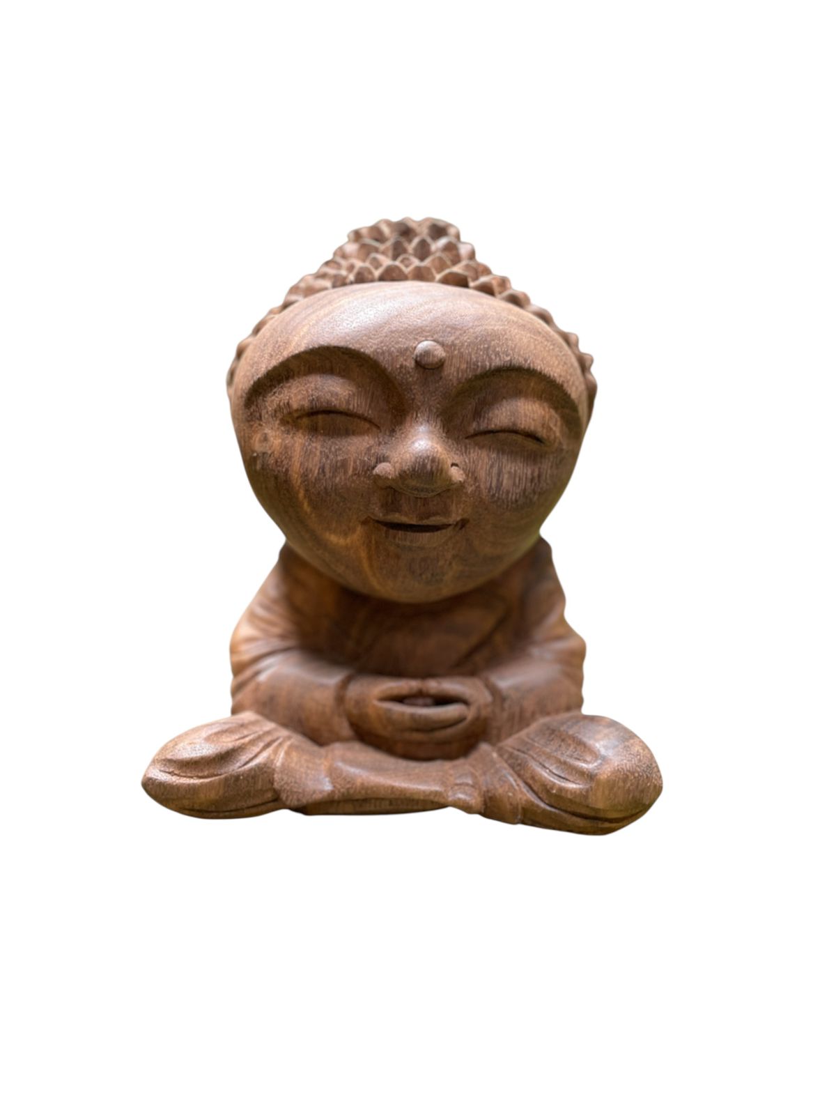 WhatsApp Image 2025-08-14 at 15.45.13 (1) Baby Buddha Wood Carving,Handcrafted Spiritual Decor,Wooden Baby Buddha Statue