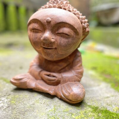WhatsApp Image 2025-08-14 at 15.45.22 Baby Buddha Wood Carving,Handcrafted Spiritual Decor,Wooden Baby Buddha Statue