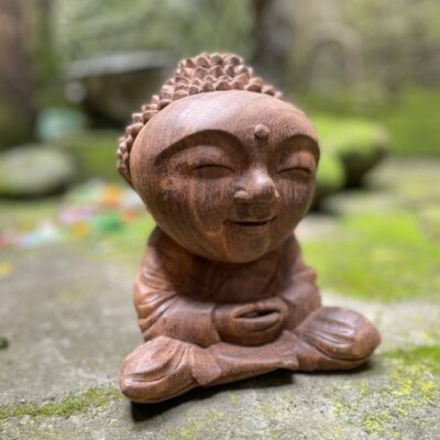 WhatsApp Image 2025-08-14 at 15.45.24 Baby Buddha Wood Carving,Handcrafted Spiritual Decor,Wooden Baby Buddha Statue