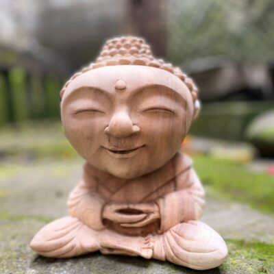 WhatsApp Image 2025-08-14 at 15.45.32 Baby Buddha Wood Carving,Handcrafted Spiritual Decor,Wooden Baby Buddha Statue