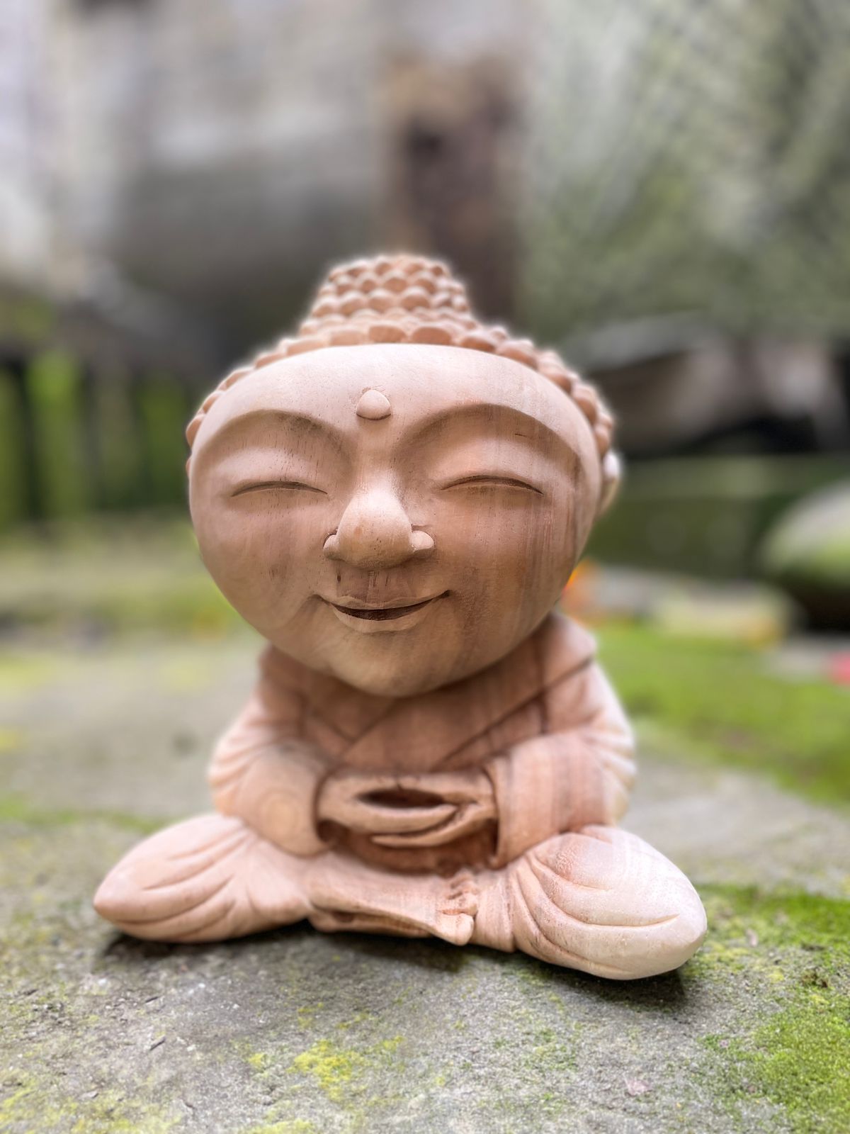WhatsApp Image 2025-08-14 at 15.45.32 Baby Buddha Wood Carving,Handcrafted Spiritual Decor,Wooden Baby Buddha Statue