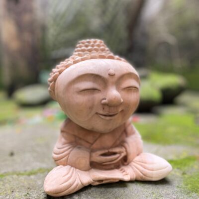 WhatsApp Image 2025-08-14 at 15.45.34 Baby Buddha Wood Carving,Handcrafted Spiritual Decor,Wooden Baby Buddha Statue