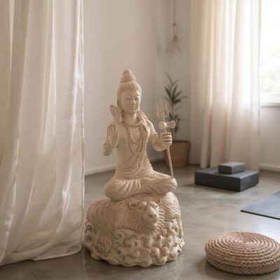 Siwa Wood Statue,Hand Carved Lord Shiva Sculpture, Hindu God Home Decor, Wooden Meditation Room Art