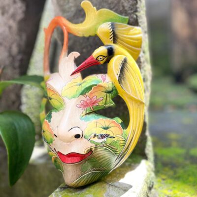Colorful Abstract Face Mask Wall Art,Handcrafted Decorative Mask, Modern Tribal Home Decor, Unique Painted Wall Sculpture