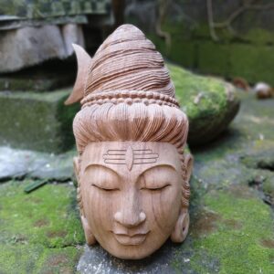 Hand Carved Wooden Siwa Statue Balinese Lord Shiva Sculpture Hindu Home Decor